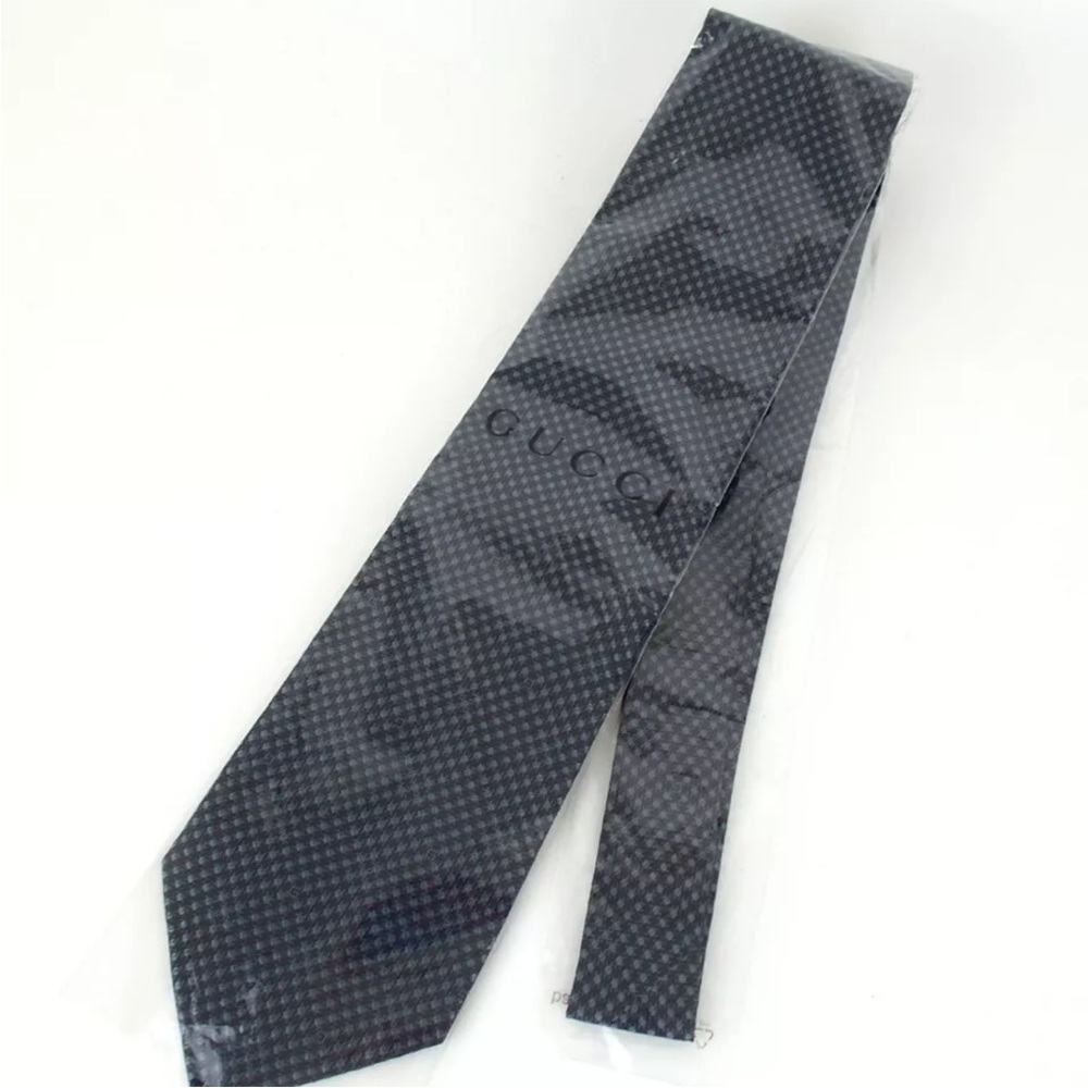 AUTH Gucci GG 100% Silk Tie - Picture 1 of 5